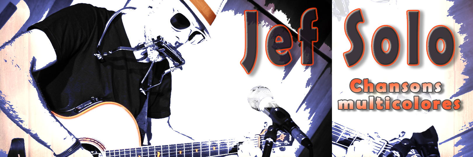 Jef Solo, musicien Guitariste en représentation à Alpes Maritimes - photo de couverture