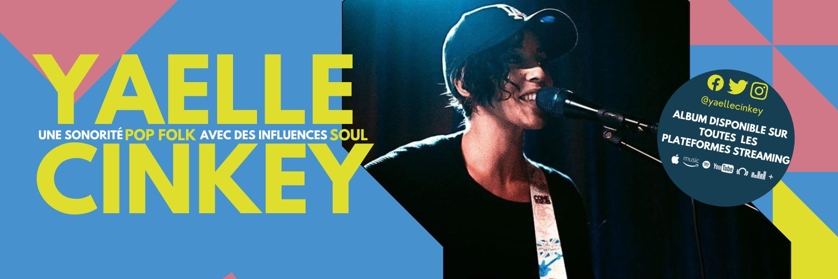 Yaelle Cinkey, musicien Chanteur en représentation à Seine et Marne - photo de couverture